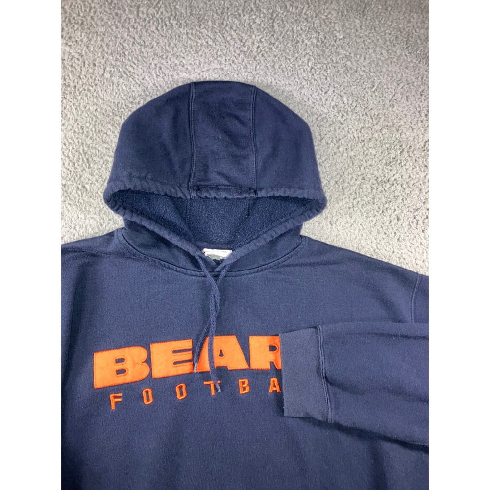 Vintage NFL Chicago Bears Hoodie Men 3XL Navy Orange y2k Distressed 90s Gorpcore